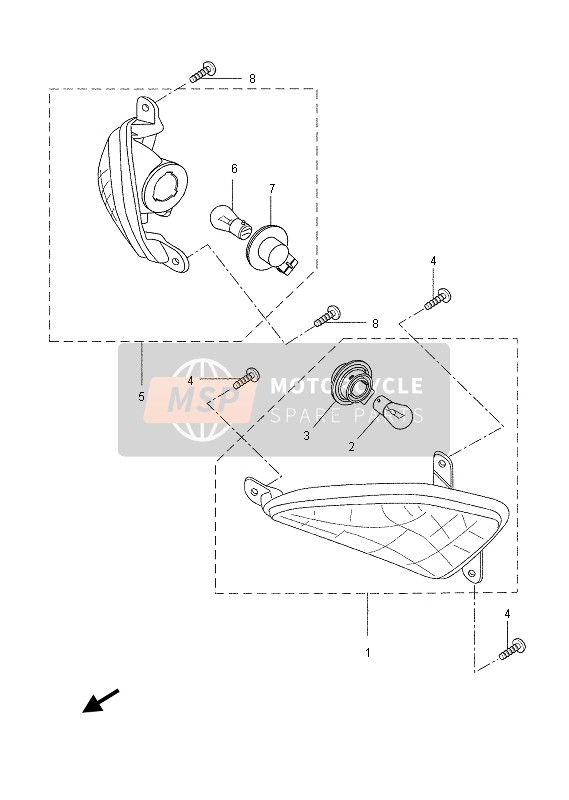 Yamaha VP250 2013 Flasher Light for a 2013 Yamaha VP250